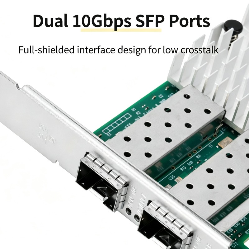 X520-DA2 82599EN การ์ดเครือข่า - 10Gb Sfp+ Pcie Network Card Dual Port บทวิจารณ์และราคา
