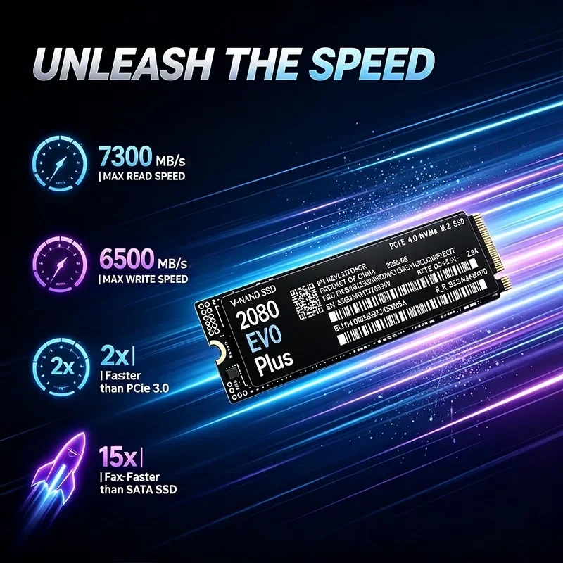 2080 EVO Plus M.2 NVMe 2280 PC - M.2 Nvme 4Tb Pcie 4.0 Ssd บทวิจารณ์และราคา